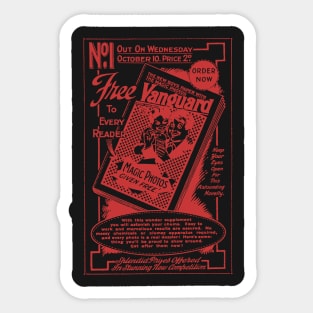 Magic Cards free vanguard retro ad vintage magazine Sticker